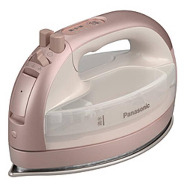 〔中古〕Panasonic(パナソニック) 〔展示品〕 コードレススチームアイロン ピンクベージュ ...