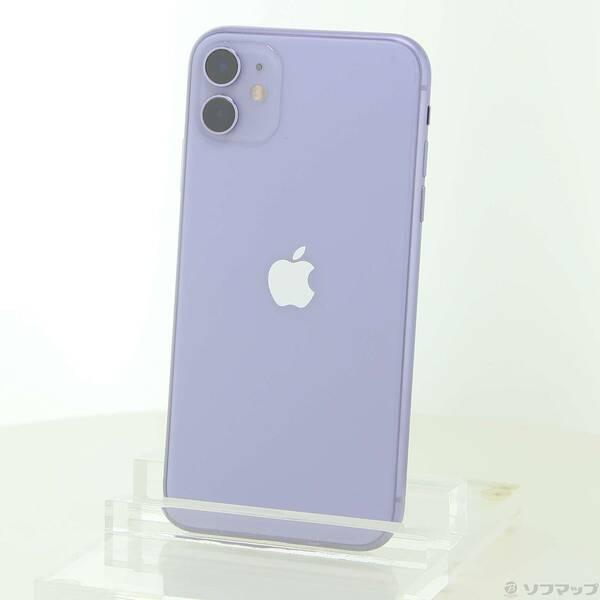 〔中古〕Apple(アップル) iPhone11 64GB パープル MWLX2J／A SIMフリー...