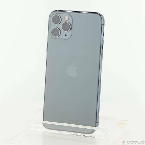 〔中古〕SoftBank iPhone11 Pro 64GB ミッドナイトグリーン MWC62J／A...