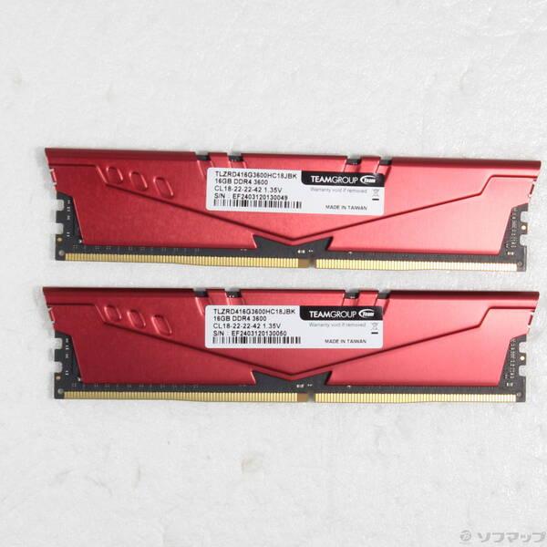 〔中古〕288P DDR4 PC4-28800 DDR4-3600 32GB 16GB×2枚組〔26...