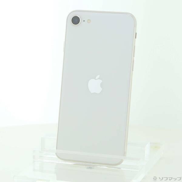〔中古〕au iPhone SE 第3世代 128GB スターライト MMYG3J／A SIMフリー...