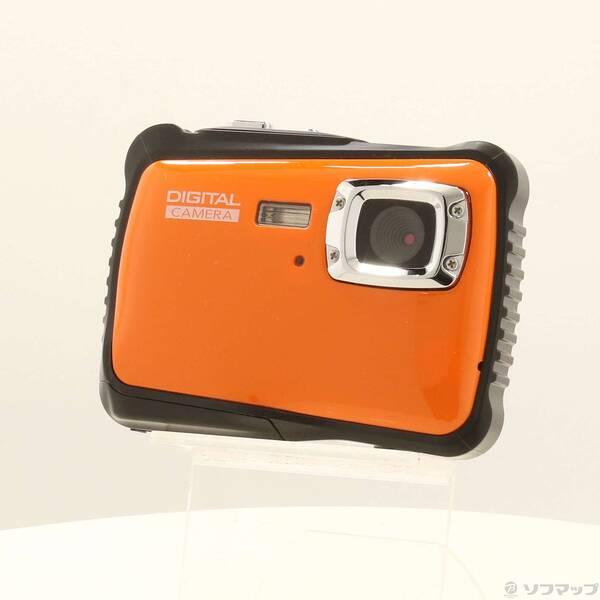 〔中古〕〔展示品〕 防水デジタルカメラ 単4電池モデル オレンジ TN-WTP-CAM01〔269-...