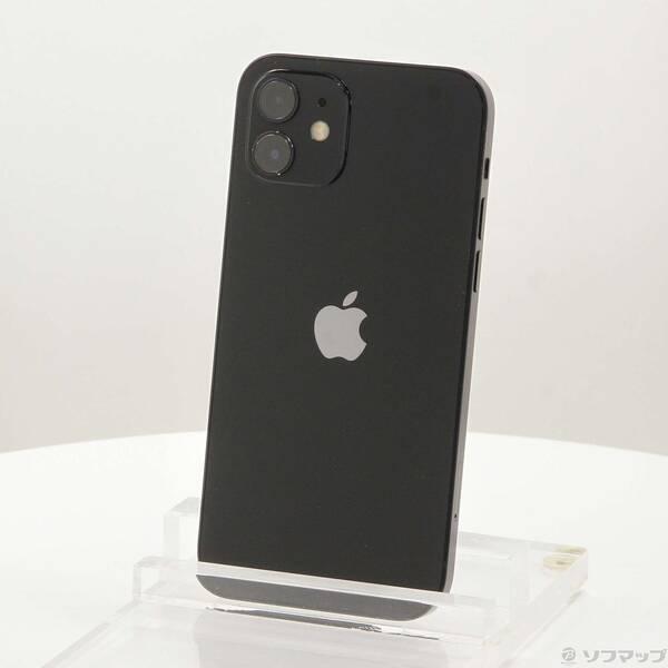 〔中古〕au iPhone12 64GB ブラック MGHN3J／A SIMフリー〔295-ud〕