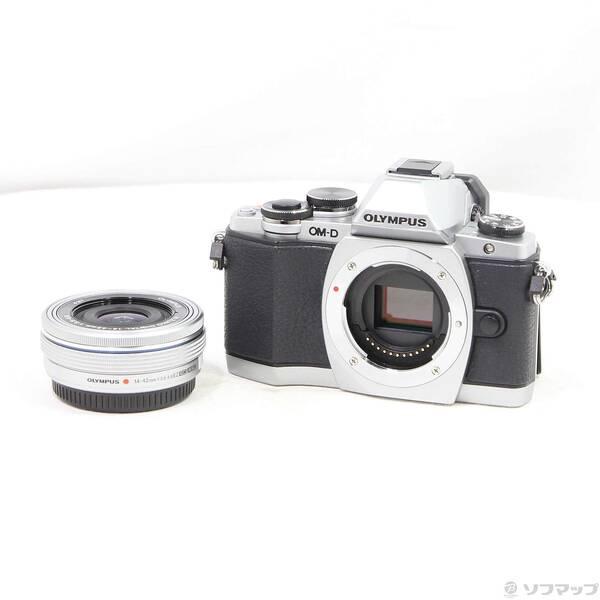 〔中古〕OLYMPUS(オリンパス) OM-D E-M10 14-42mm EZレンズキット シルバ...