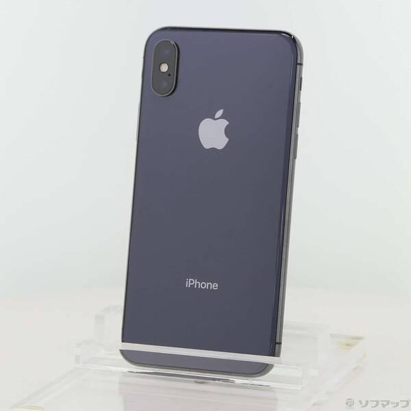 〔中古〕Apple(アップル) iPhoneX 64GB スペースグレイ NQAX2J／A SIMフ...