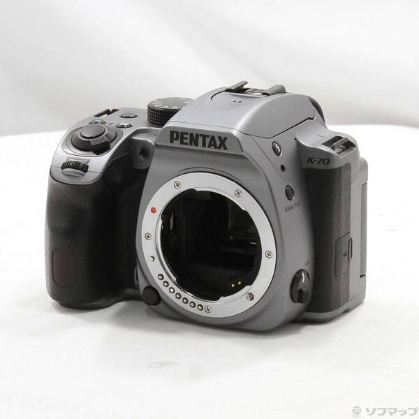 〔中古〕PENTAX(ペンタックス) K-70 (シルキーシルバー) ボディ (2424万画素／SD...