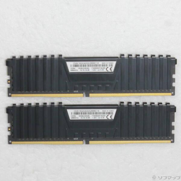 〔中古〕CORSAIR CMK16GX4M2A2666C16 16GB 8GB×2枚組〔344-ud...