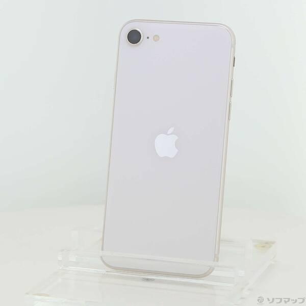 〔中古〕Apple(アップル) iPhone SE 第3世代 64GB スターライト MMYD3J／...