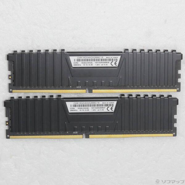 〔中古〕CORSAIR CMK16GX4M2A2666C16 16GB 8GB×2枚組〔344-ud...