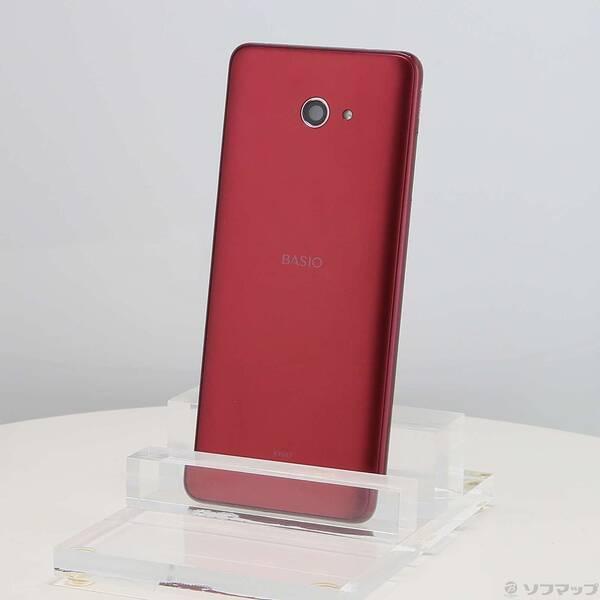 〔中古〕KYOCERA(京セラ) BASIO4 32GB ワインレッド KYV47SRU UQ mo...
