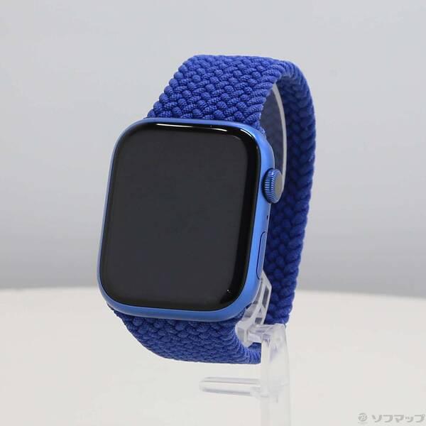 〔中古〕Apple(アップル) Apple Watch Series 7 GPS 45mm ブルーア...