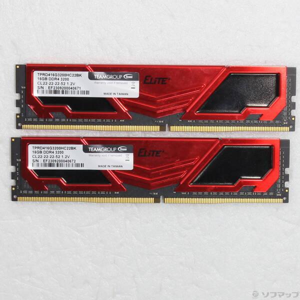 〔中古〕288P DDR4 PC4-25600 DDR4-3200 32GB 16GB×2枚組〔37...