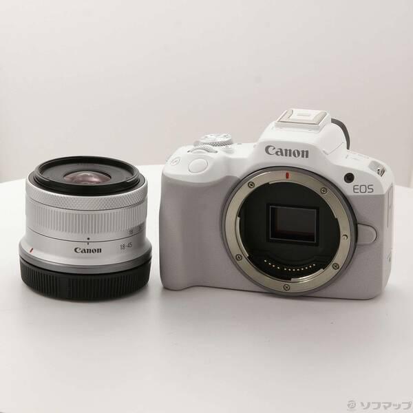 〔中古〕Canon(キヤノン) EOS R50 RF-S18-45 IS STM レンズキット ホワ...