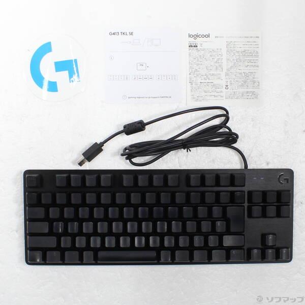 〔中古〕logicool(ロジクール) G413TKLSE メカニカルゲーミングキーボード 茶軸〔2...