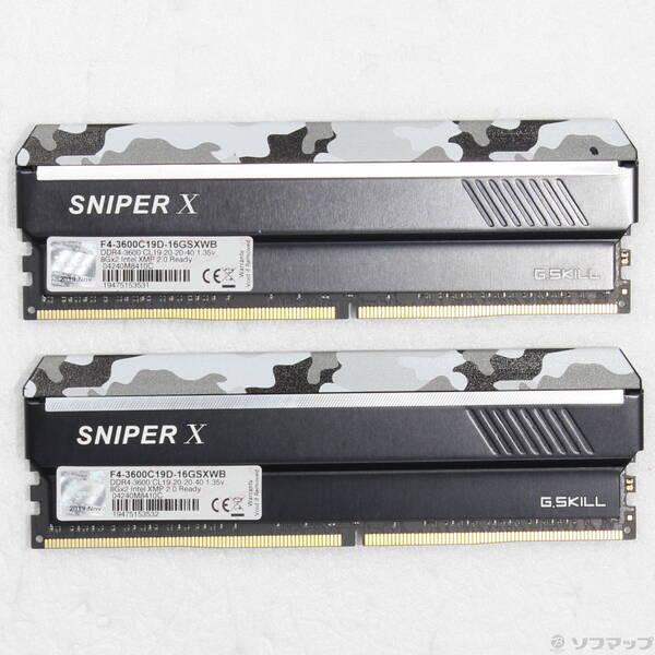 〔中古〕GSKILL(ジースキル) F4-3600C19D-16GSXWB〔262-ud〕