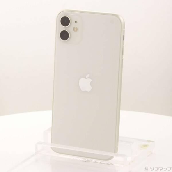 〔中古〕Apple(アップル) iPhone11 128GB ホワイト MWM22J／A SIMフリ...
