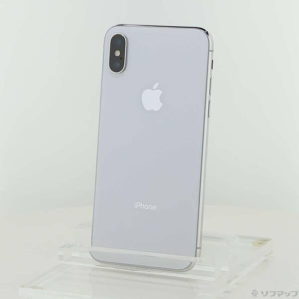 〔中古〕Apple(アップル) iPhoneX 64GB シルバー MQAY2J／A SoftBan...