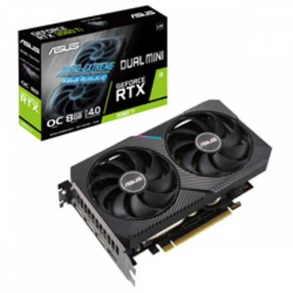 〔中古〕ASUS(エイスース) DUAL-RTX3060TI-O8G-MINI-V2〔297-ud〕