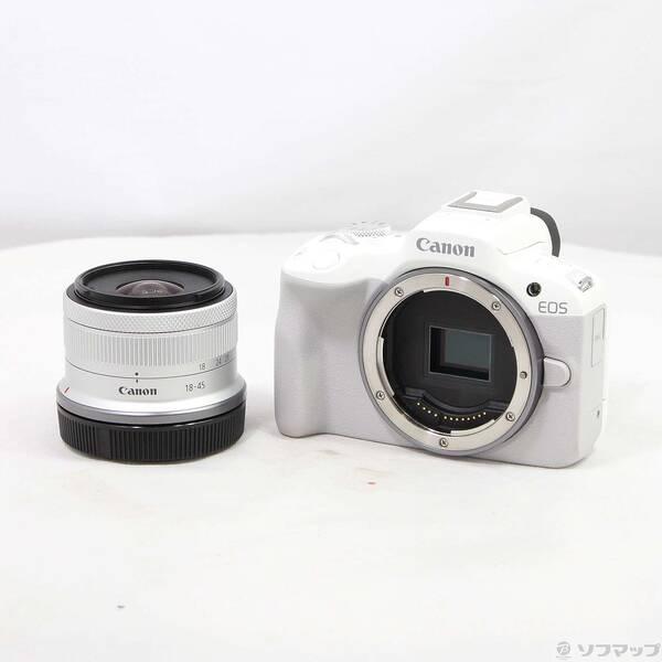 〔中古〕Canon(キヤノン) EOS R50 RF-S18-45 IS STM レンズキット ホワ...