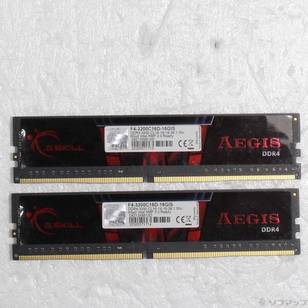 〔中古〕288P PC4-25600 DDR4-3200 16GB 8GB×2枚組〔262-ud〕