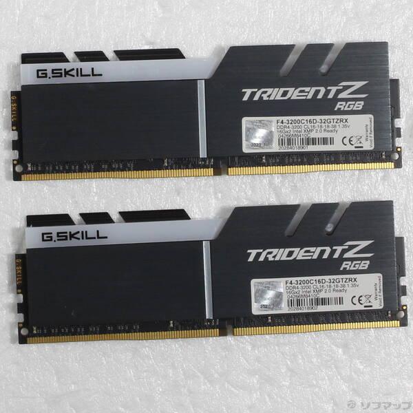 〔中古〕GSKILL(ジースキル) F4-3200C16D-32GTZRX〔377-ud〕