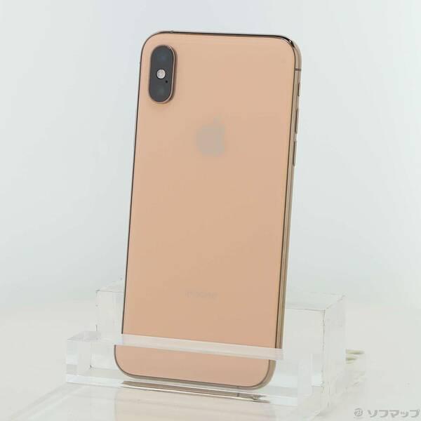 〔中古〕Apple(アップル) iPhoneXS 256GB ゴールド NTE22J／A SIMフリ...