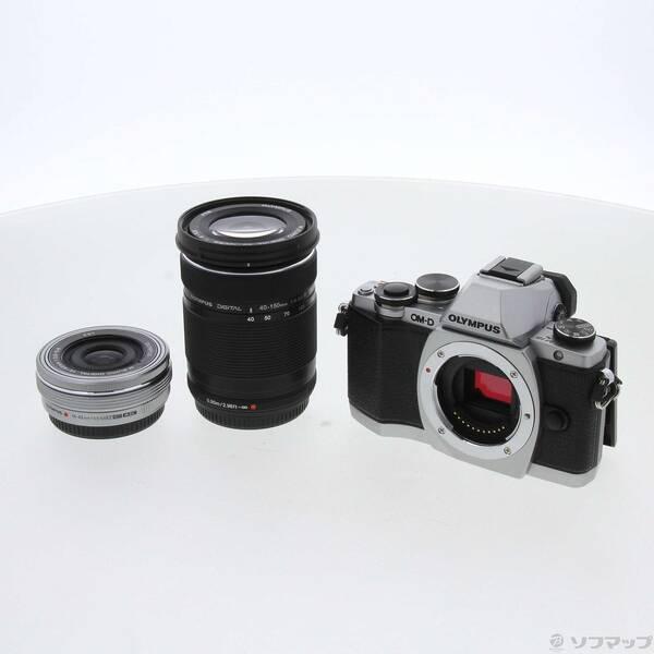 〔中古〕OLYMPUS(オリンパス) OM-D E-M10 EZ ダブルズームキット (シルバー)〔...