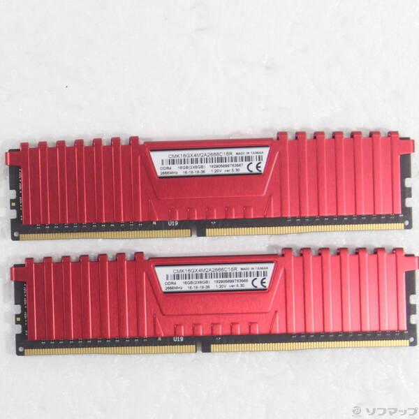 〔中古〕CORSAIR CMK16GX4M2A2666C16R DDR4 PC4-21300 8GB...