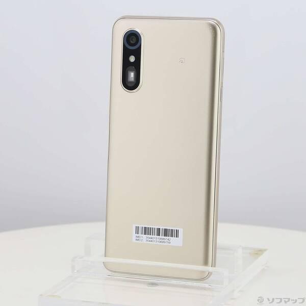 〔中古〕FCNT らくらくスマートフォン a 64GB ゴールド A401FC Y!mobile〔2...