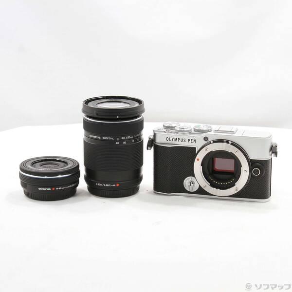 〔中古〕OLYMPUS(オリンパス) OLYMPUS PEN E-P7 EZダブルズームキット シル...