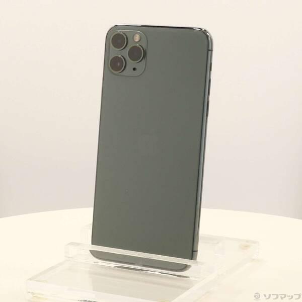 〔中古〕Apple(アップル) iPhone11 Pro Max 512GB ミッドナイトグリーン ...