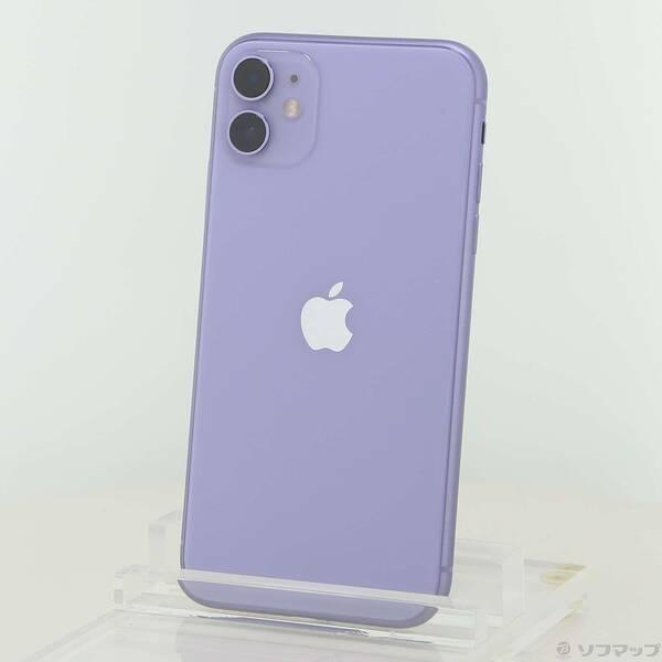 〔中古〕NTTドコモ iPhone11 128GB パープル MWM52J／A SIMフリー〔295...