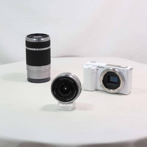 〔中古〕SONY(ソニー) VLOGCAM ZV-E10Y ダブルズームレンズキット ホワイト〔25...