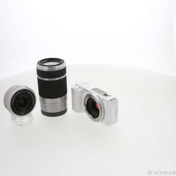 〔中古〕SONY(ソニー) VLOGCAM ZV-E10Y ダブルズームレンズキット ホワイト〔19...