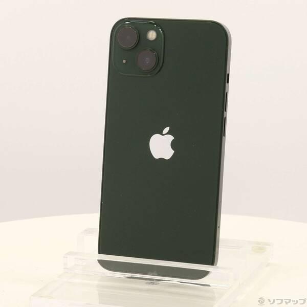 〔中古〕Apple(アップル) iPhone13 128GB グリーン NNGG3J／A SIMフリ...