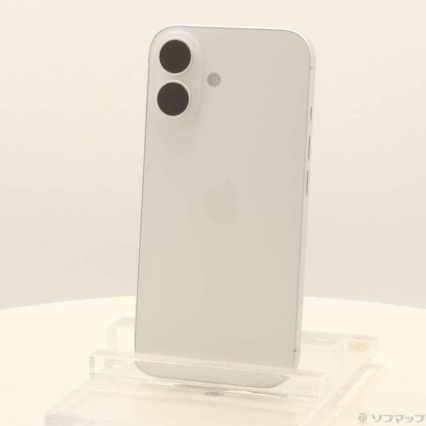 〔中古〕Apple(アップル) iPhone16 128GB ホワイト MYDR3J／A SIMフリ...