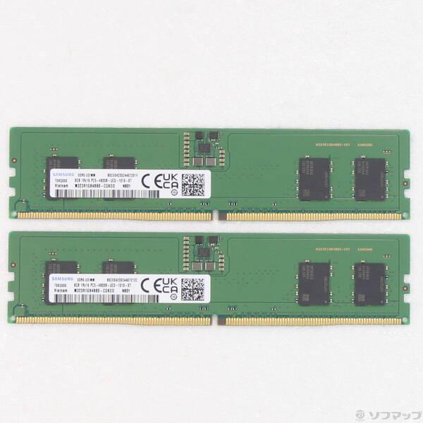 〔中古〕288P PC5-38400 DDR5-4800 16GB 8GB×2枚組〔377-ud〕