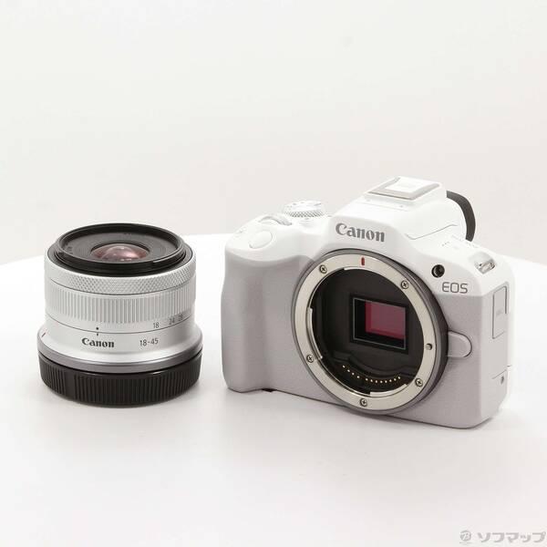 〔中古〕Canon(キヤノン) EOS R50 RF-S18-45 IS STM レンズキット ホワ...