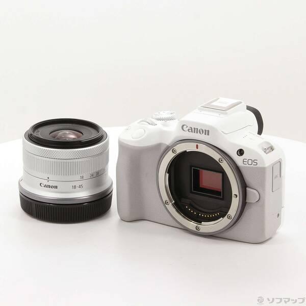 〔中古〕Canon(キヤノン) EOS R50 RF-S18-45 IS STM レンズキット ホワ...
