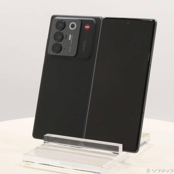 〔中古〕ワイモバイル nubia Fold 256GB ブラック ZESCN1 Y!mobile S...