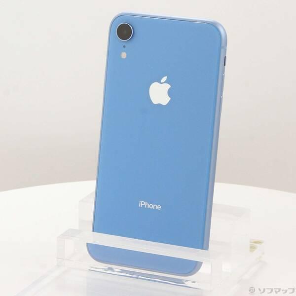 〔中古〕Apple(アップル) iPhoneXR 64GB ブルー MT0E2J／A SIMフリー〔...