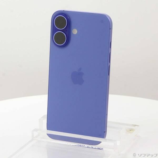 〔中古〕Apple(アップル) iPhone16 128GB ウルトラマリン MYDU3J／A SI...