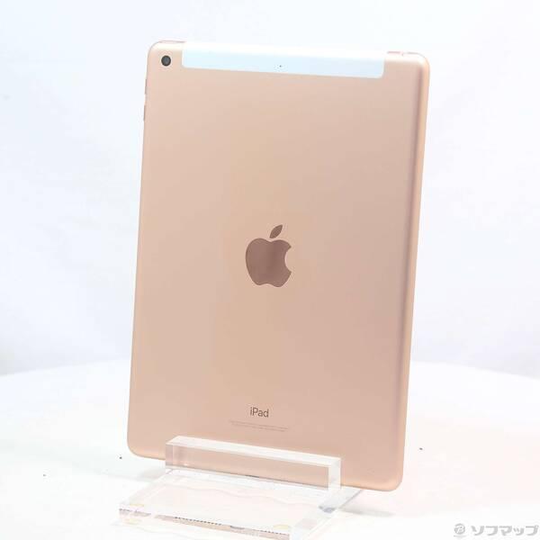 〔中古〕au iPad 第6世代 32GB ゴールド MRM02J／A auロック解除SIMフリー〔...