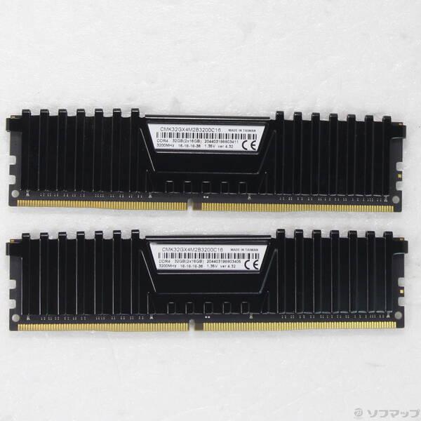 〔中古〕CORSAIR CMK32GX4M2B3200C16 32GB 16GB×2枚組〔262-u...