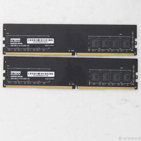〔中古〕288P PC4-21300 DDR4-2666 16GB 8GB×2枚組〔297-ud〕