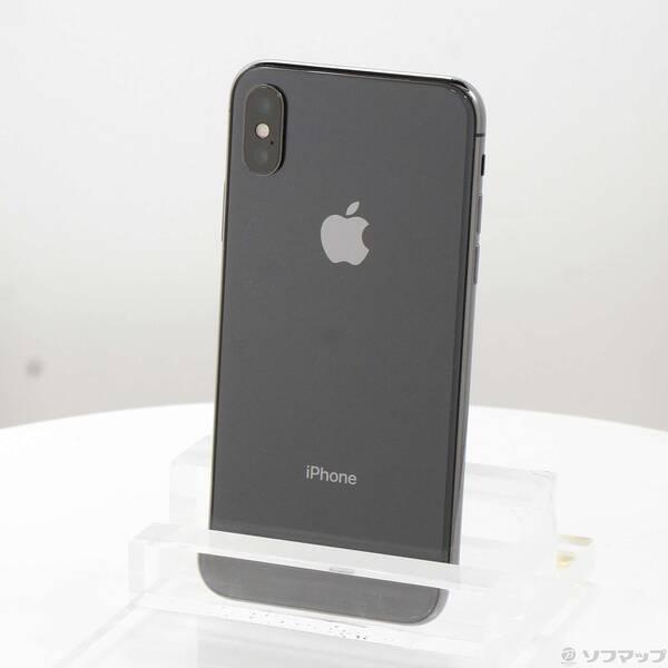 〔中古〕Apple(アップル) iPhoneX 256GB スペースグレイ MQC12J／A SIM...