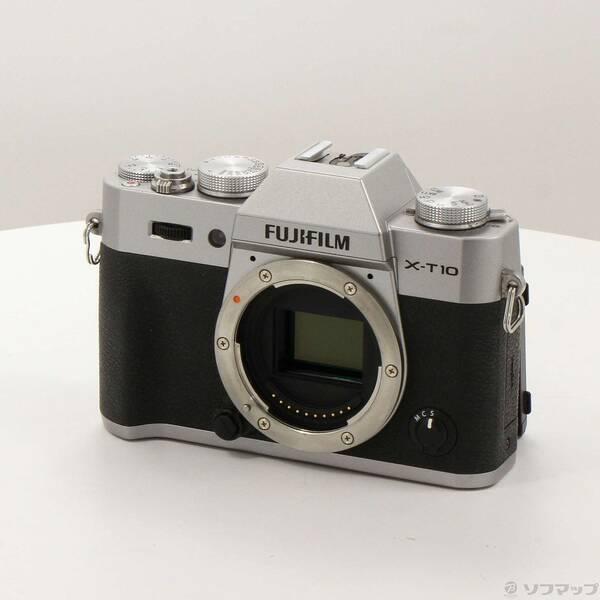 〔中古〕FUJIFILM(フジフイルム) FUJIFILM X-T10 ボディ シルバー〔348-u...