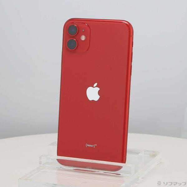 〔中古〕Apple(アップル) iPhone11 64GB プロダクトレッド MHDD3J／A SI...