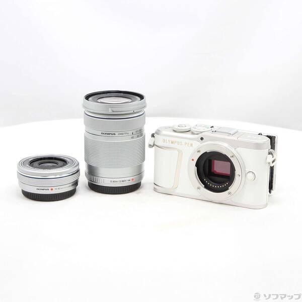 〔中古〕OLYMPUS(オリンパス) PEN E-PL10 EZ ダブルズームキット ホワイト〔34...