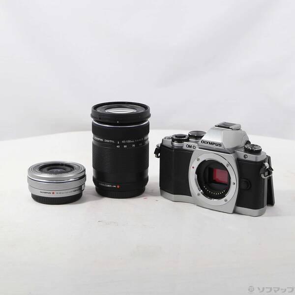 〔中古〕OLYMPUS(オリンパス) OM-D E-M10 EZ ダブルズームキット (シルバー)〔...